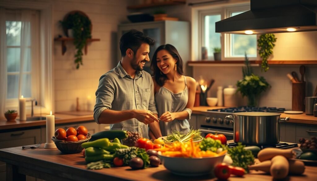 Cooking together