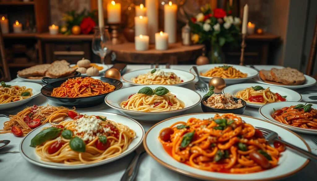 Italian festive meal