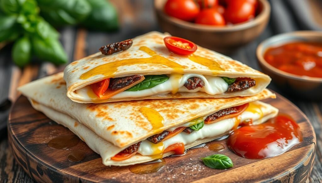 Italian-inspired quesadillas