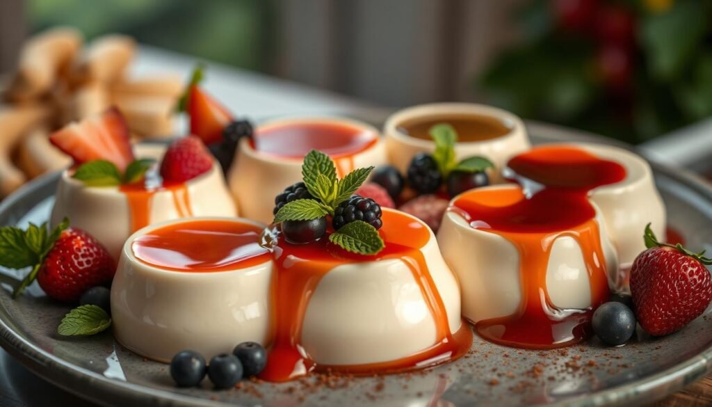 Panna Cotta showcases popular Italian desserts