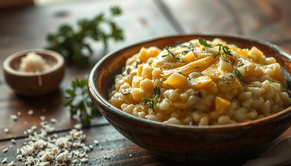 Risotto with cheese