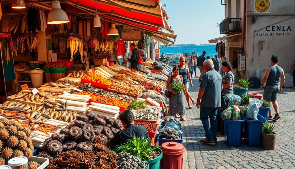 Seafood Market in Italy