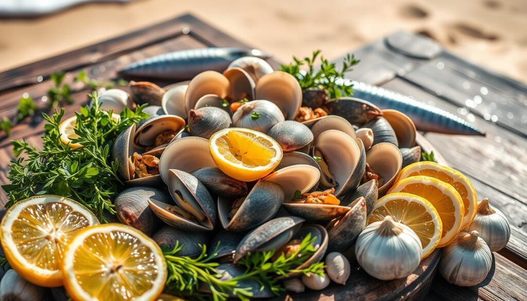 Seafood Recipes with Clams and Sardines