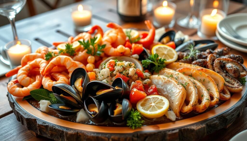 Seafood antipasti