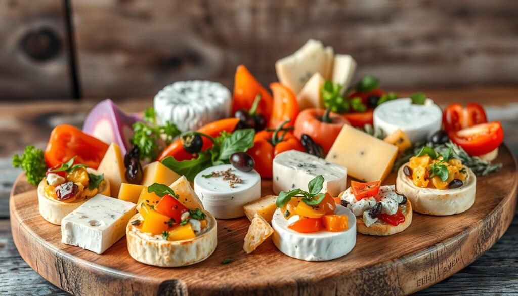 Vegetarian cheese starters