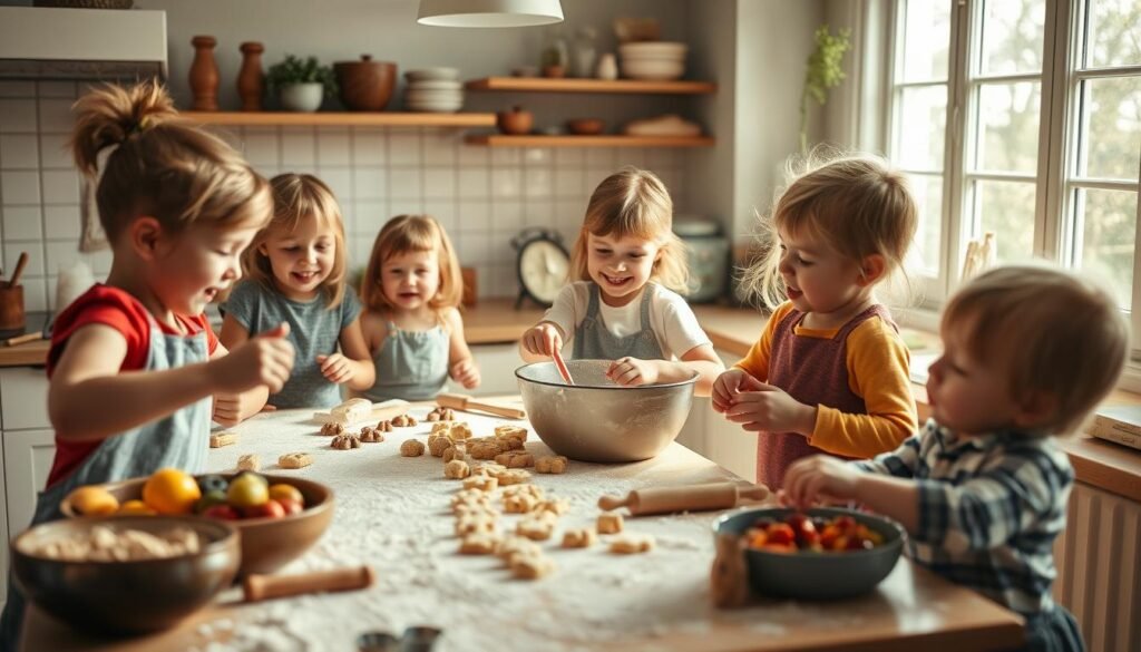 making dolci with kids