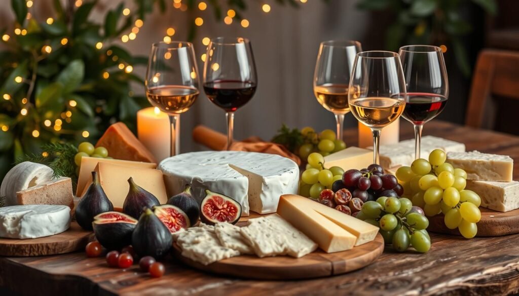 wine and cheese pairing