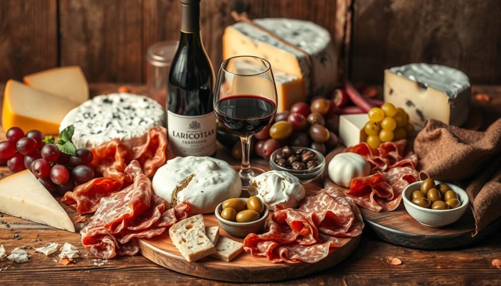 Italian wine and cheese pairing