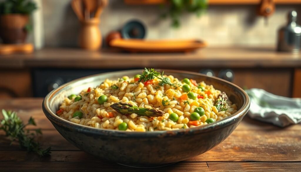 meat-free risotto