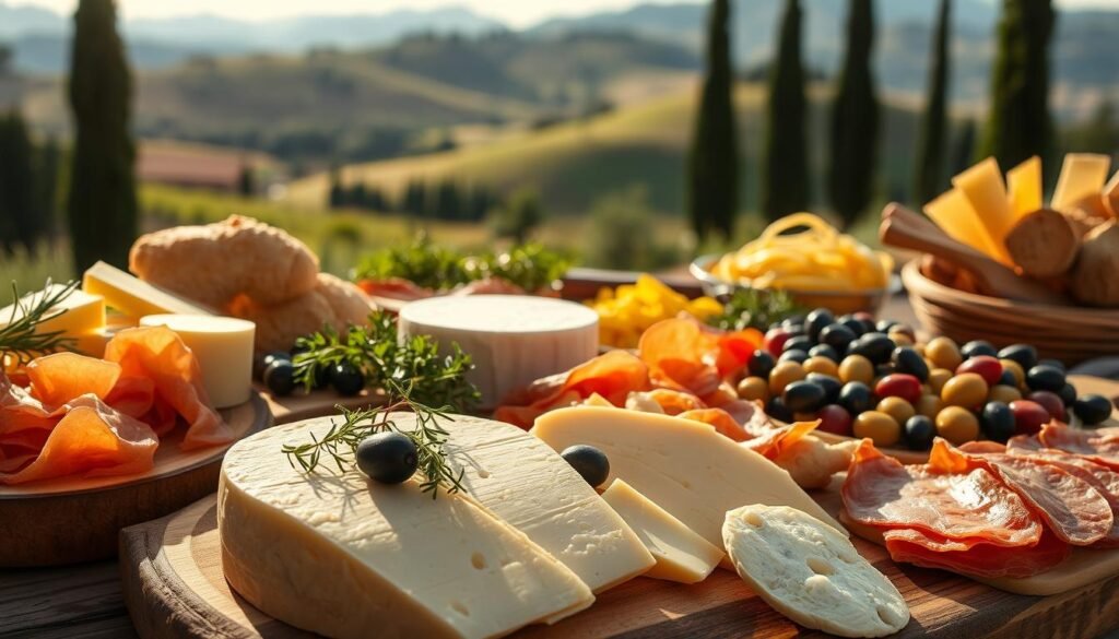 Cheese and Meat Dishes from Central Italy