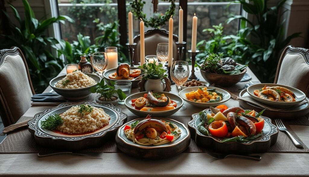 serving styles and plating techniques